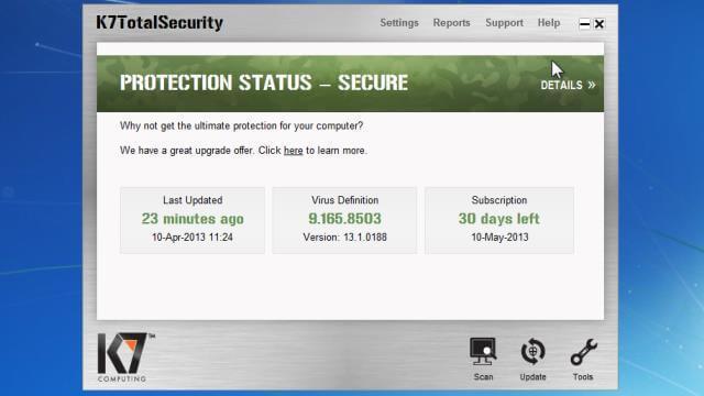 k7 total security virus definition updates download